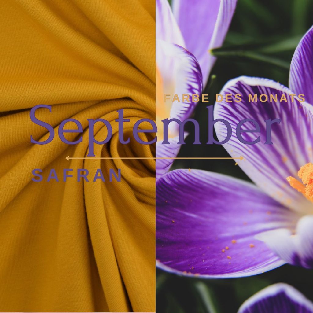 Safran - unsere Farbe des Monats September
